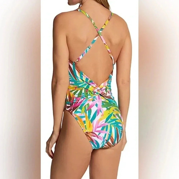 Bleu Rod Beattie Fantasy Island X-Back Mio One Piece Swimsuit Size 8 - Picture 3 of 10